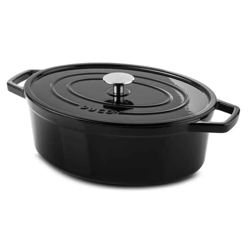 Ducq Gietijzeren Braadpan Ovaal Zwart 31cm