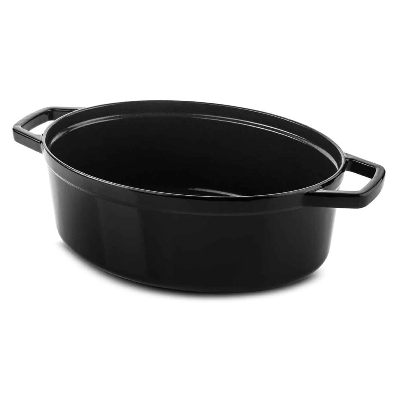 Ducq Gietijzeren Braadpan Ovaal Zwart 31cm