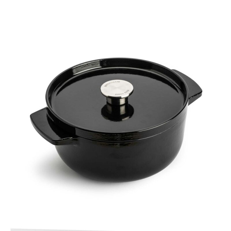 KitchenAid Gietijzeren Braadpan Onyx Zwart 22 cm