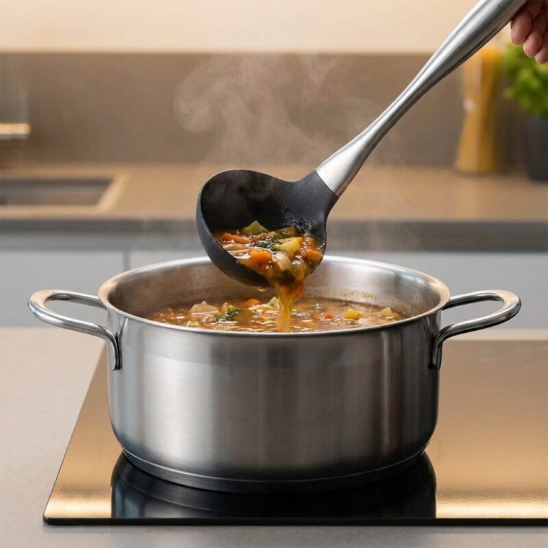 Siliconen Soeplepel Zwart