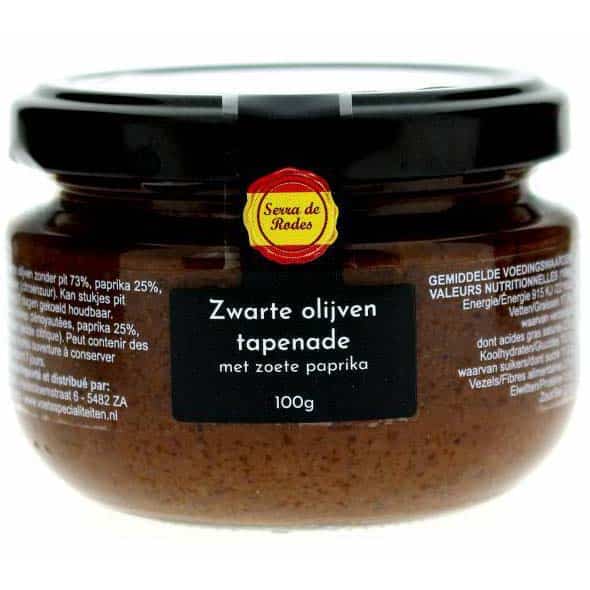 Zwarte Olijven Zoete Paprika Tapenade