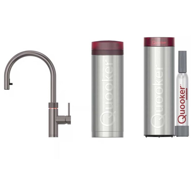 Quooker Flex Gun Metal met PRO3 Boiler + CUBE