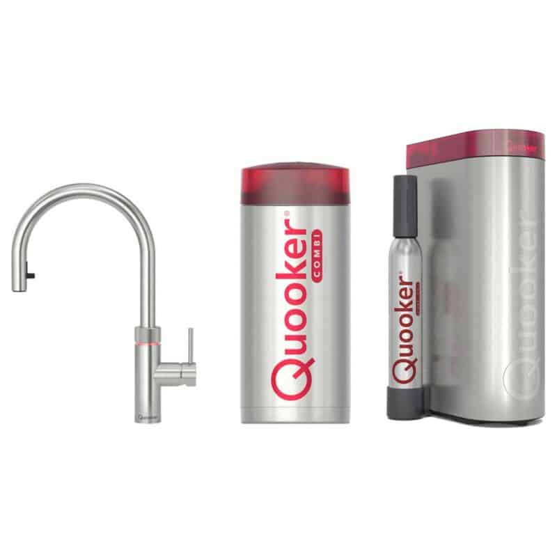 Quooker Flex RVS met Combi Boiler + CUBE