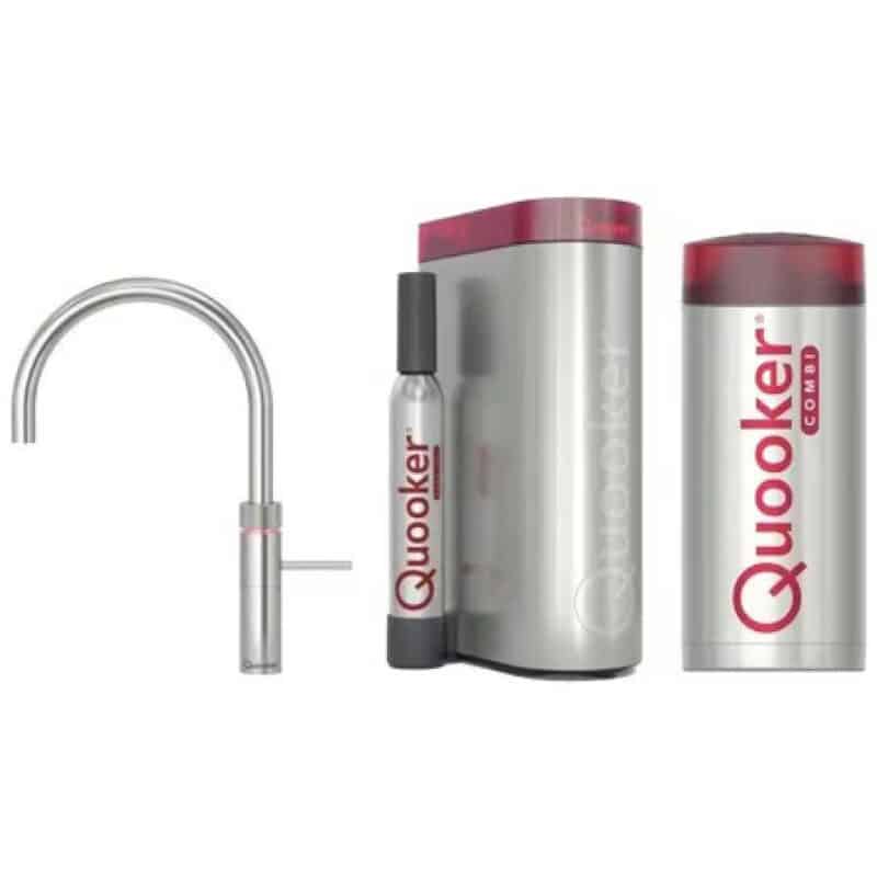 Quooker Fusion Round RVS met Combi+ Boiler + CUBE