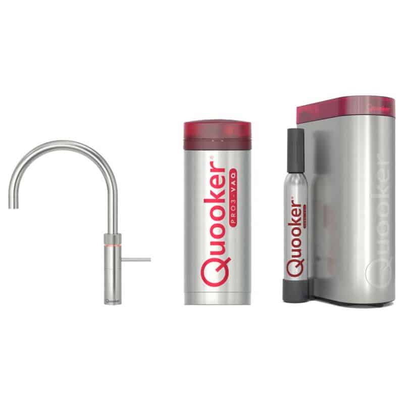 Quooker Fusion Round RVS met PRO3 Boiler + CUBE