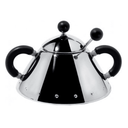 Alessi Melkkan - 9096 B - Zwart - 200 ml - door Micheal Graves