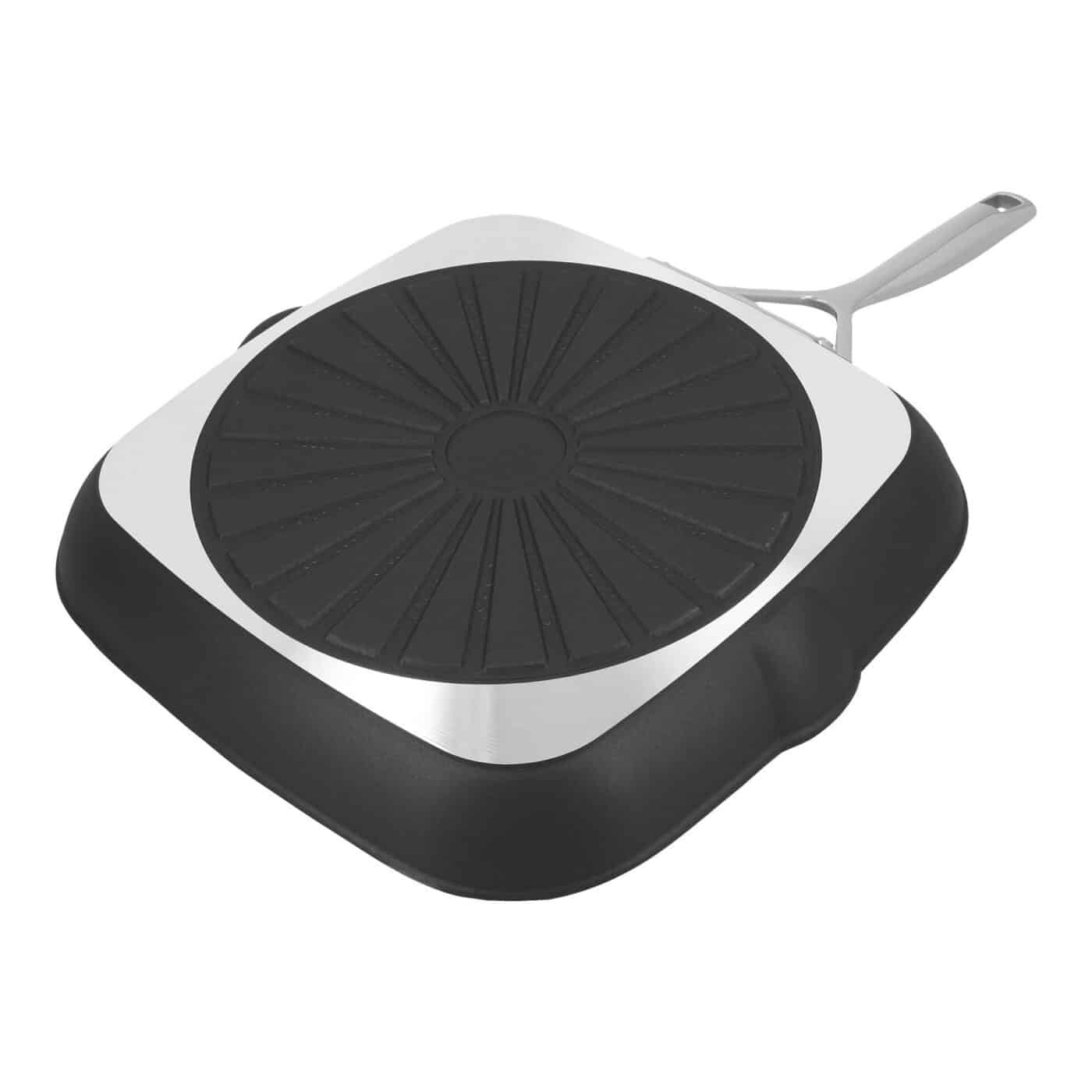 Demeyere Alu Pro 5 Grillpan – 28 x 28 cm – Duraslide Titanium - Afbeelding 5
