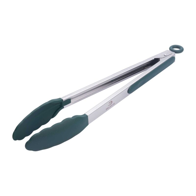 RVS Siliconen Serveertang Groen