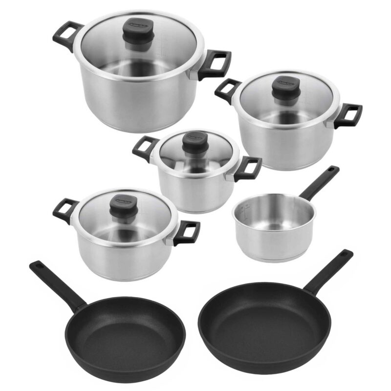 Demeyere Comfort 3 Pannenset 7 Delig incl 2 duraslide koaekenpannen