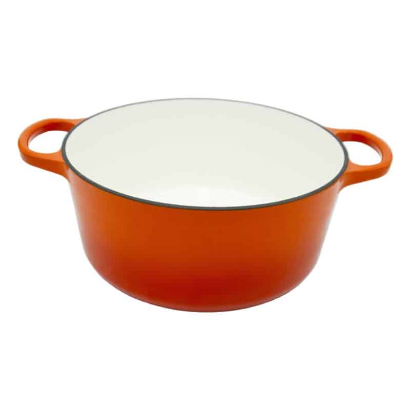 Delucio Gietijzeren Braadpan Terracotta Amalfi Binnenkant