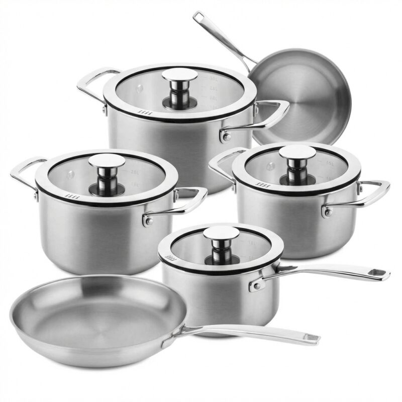 Ducq Cookware downdraft pannen voor Bora kookplaat